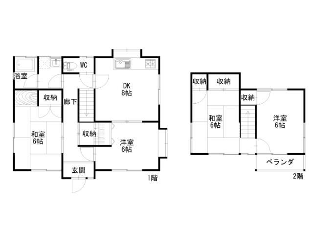 4DK house in Fukuyama, Hiroshima - Photo 1