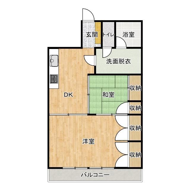 2DK apartment in Koriyama, Fukushima - Photo 1