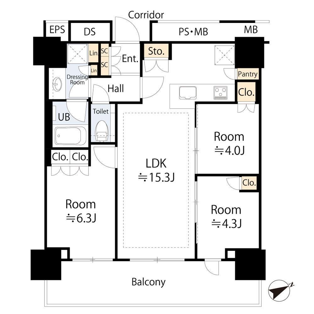3LDK apartment in Kita Ward, Tokyo - Photo 1