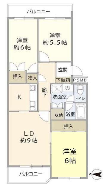 3LDK apartment in Suita, Osaka - Photo 1