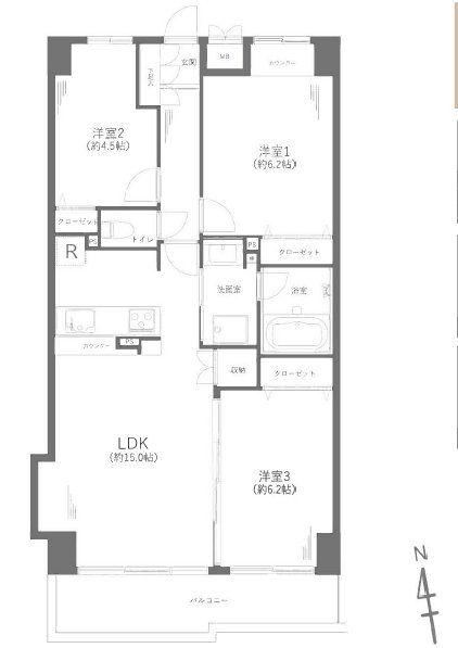 3LDK apartment in Isogo Ward, Yokohama, Kanagawa - Photo 1