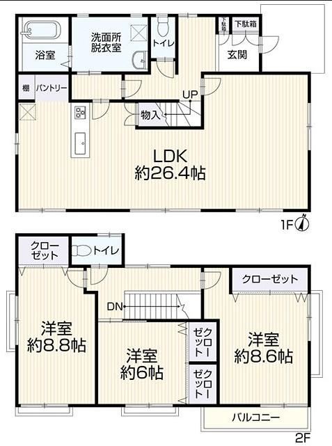 3LDK house in Asakita Ward, Hiroshima - Photo 1