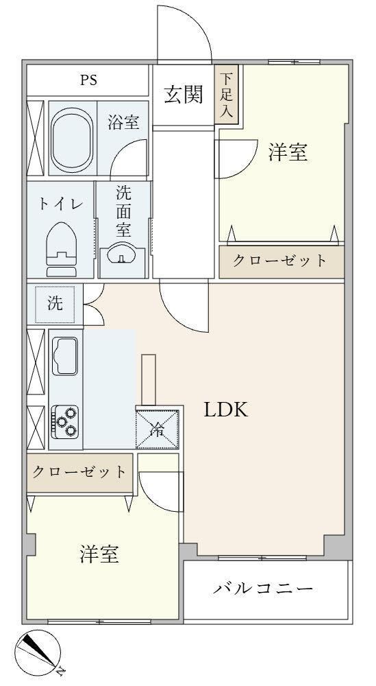 2LDK apartment in Ichikawa, Chiba - Photo 1
