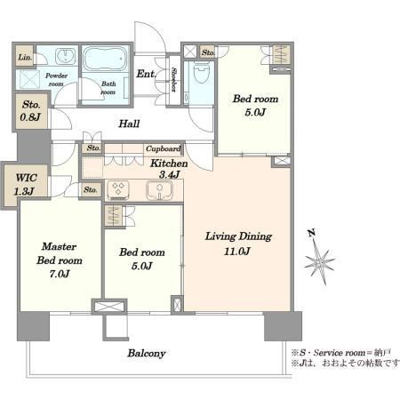 3LDK+S apartment in Chuo Ward, Tokyo - Photo 1