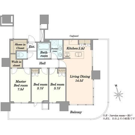 3LDK apartment in Chuo Ward, Tokyo - Photo 1