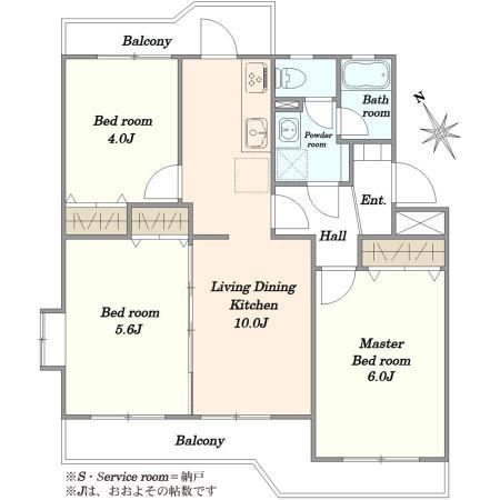 3LDK apartment in Mihama Ward, Chiba - Photo 1