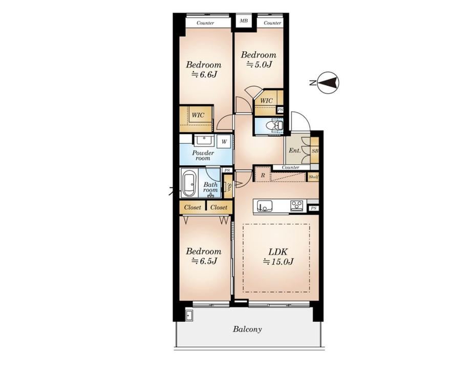 3LDK apartment in Omiya Ward, Saitama - Photo 1