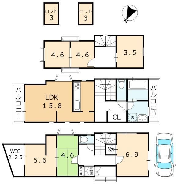 6LDK house in Higashiyama Ward, Kyoto - Photo 1