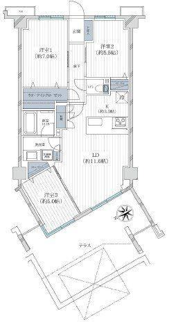 3LDK apartment in Isogo Ward, Yokohama, Kanagawa - Photo 1