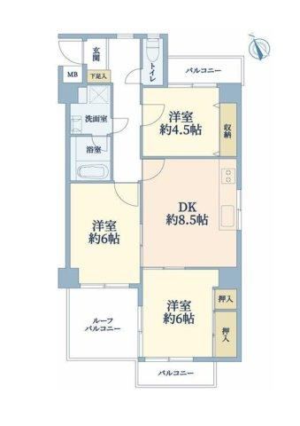 3DK apartment in Akashi, Hyogo - Photo 1