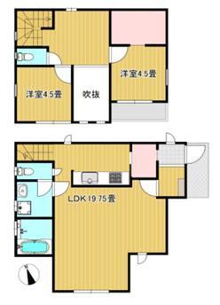 2LDK+S house in Miyashiro, Minamisaitama District