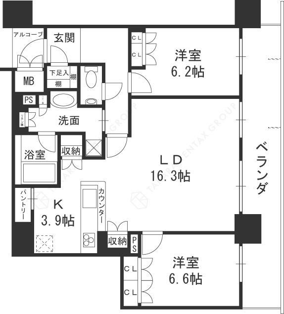2LDK apartment in Kita Ward, Osaka - Photo 1