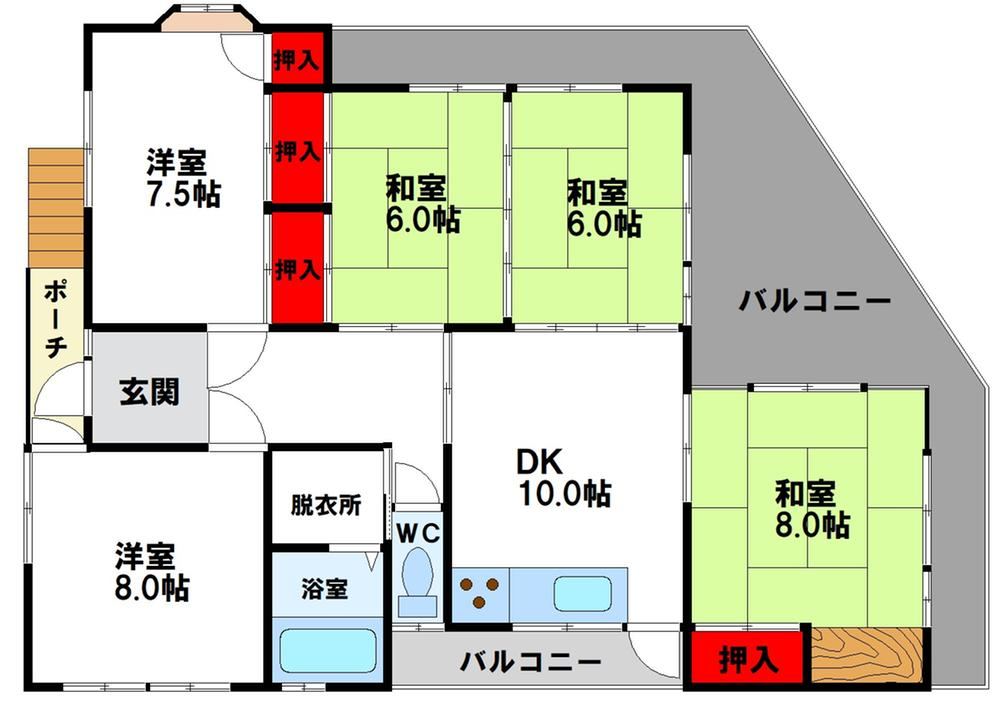 5DK house in Tobata Ward, Kitakyushu, Fukuoka - Photo 1