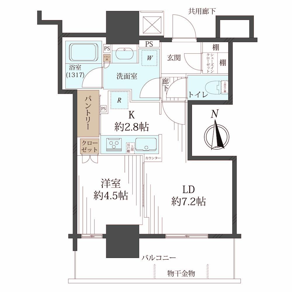 1LDK apartment in Kita Ward, Osaka - Photo 1