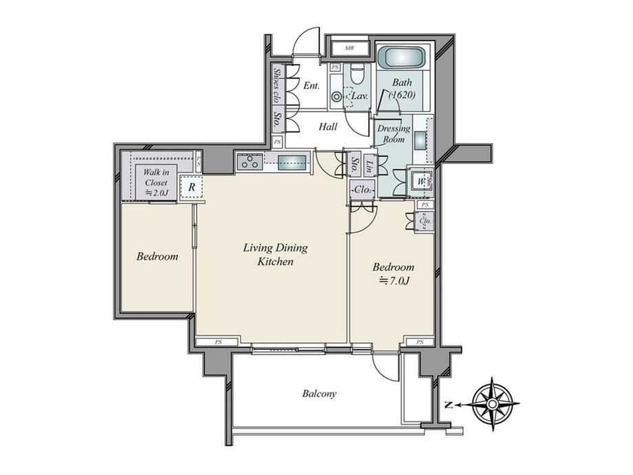 2LDK apartment in Shibuya Ward, Tokyo - Photo 1
