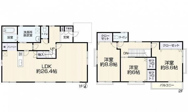 3LDK house in Asakita Ward, Hiroshima - Photo 1