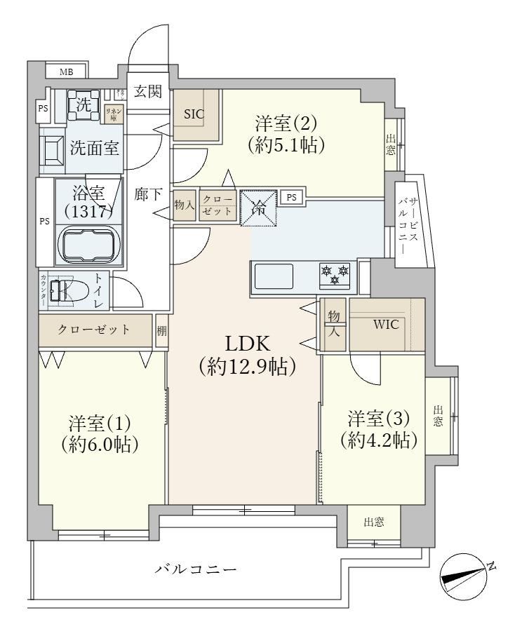 3LDK apartment in Suginami Ward, Tokyo - Photo 1