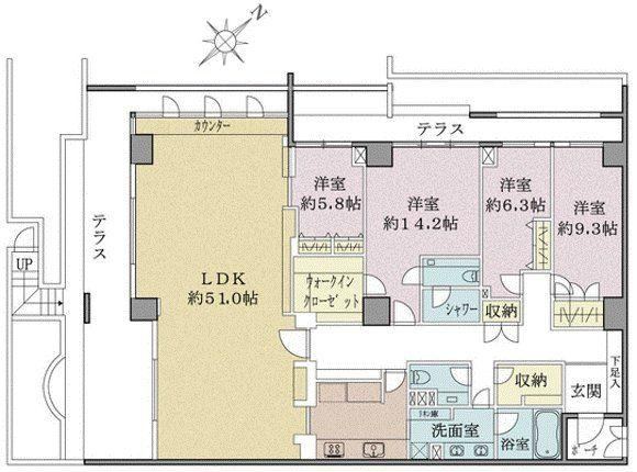 4LDK apartment in Minato Ward, Tokyo - Photo 1