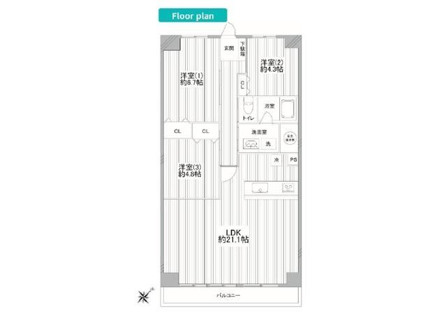3LDK apartment in Miura, Kanagawa - Photo 1