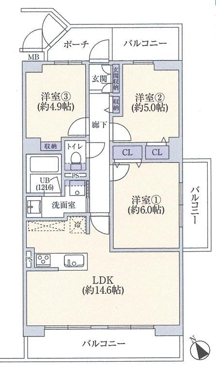 3LDK apartment in Chuo Ward, Sagamihara, Kanagawa - Photo 1