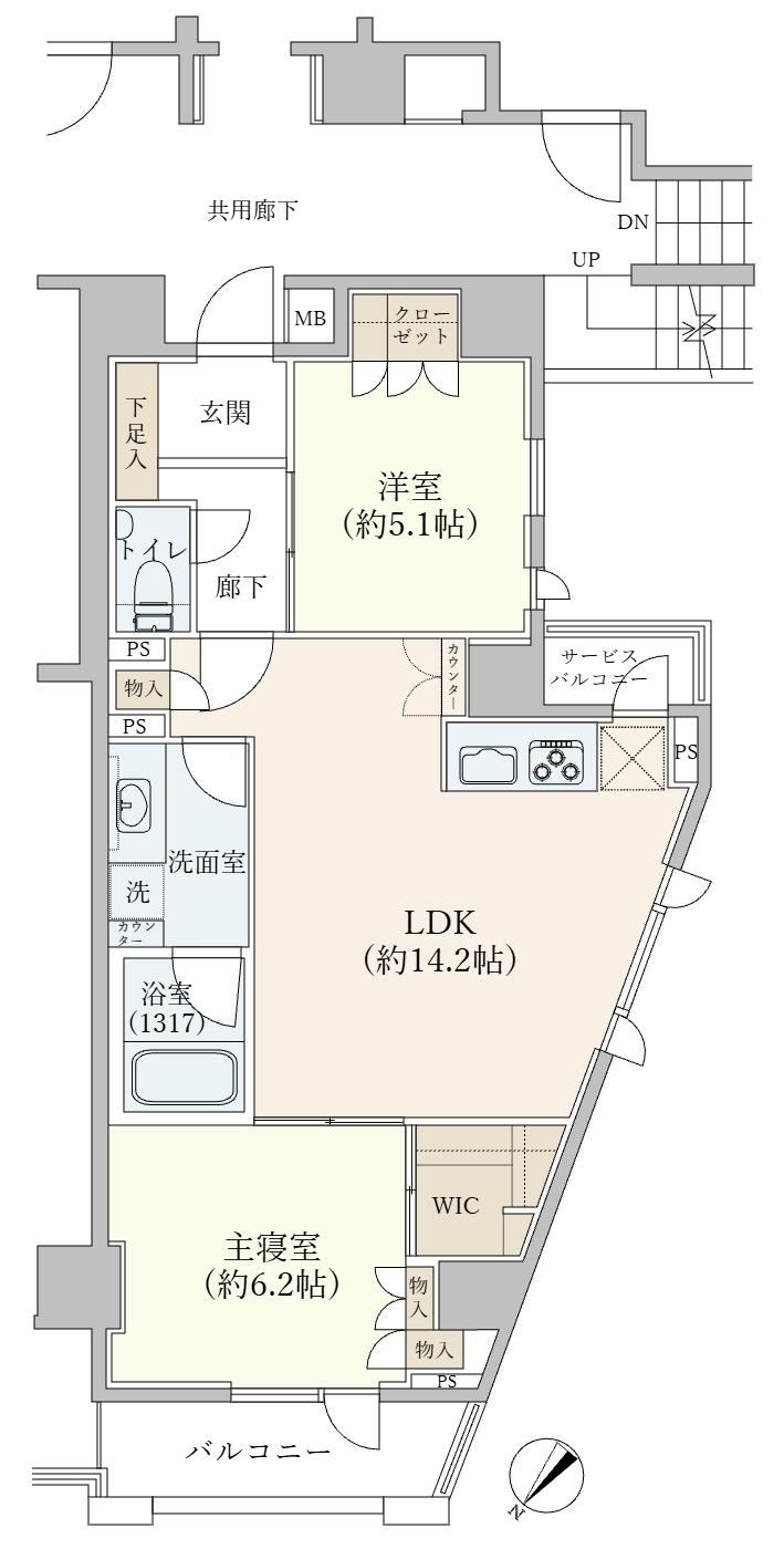 2LDK apartment in Chuo Ward, Tokyo - Photo 1