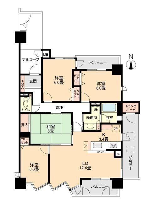 4LDK apartment in Moriyama Ward, Nagoya, Aichi - Photo 1