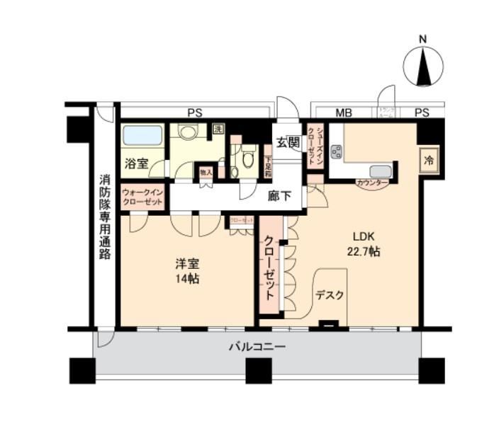 1LDK apartment in Kita Ward, Osaka - Photo 1
