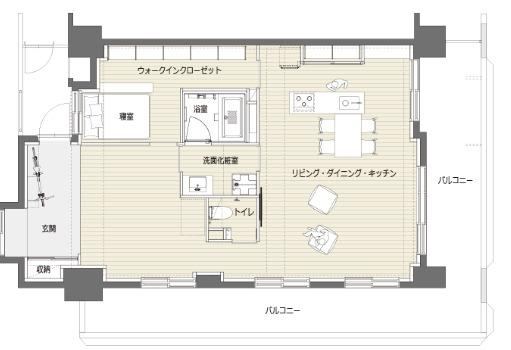 1LDK apartment in Wako, Saitama - Photo 1