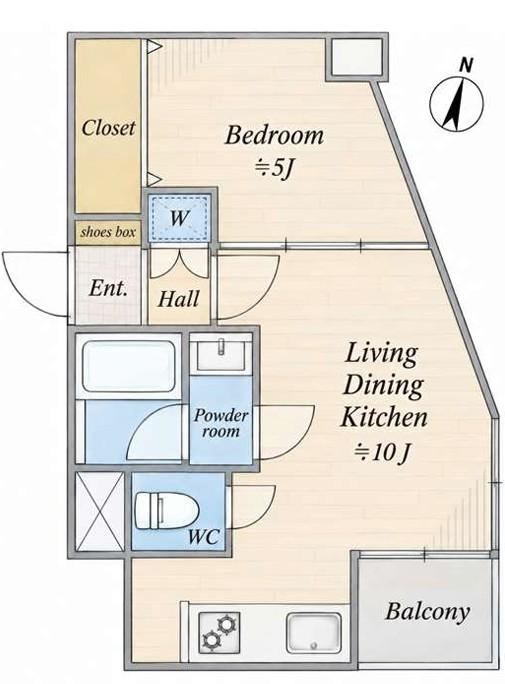 1LDK apartment in Suginami Ward, Tokyo - Photo 1
