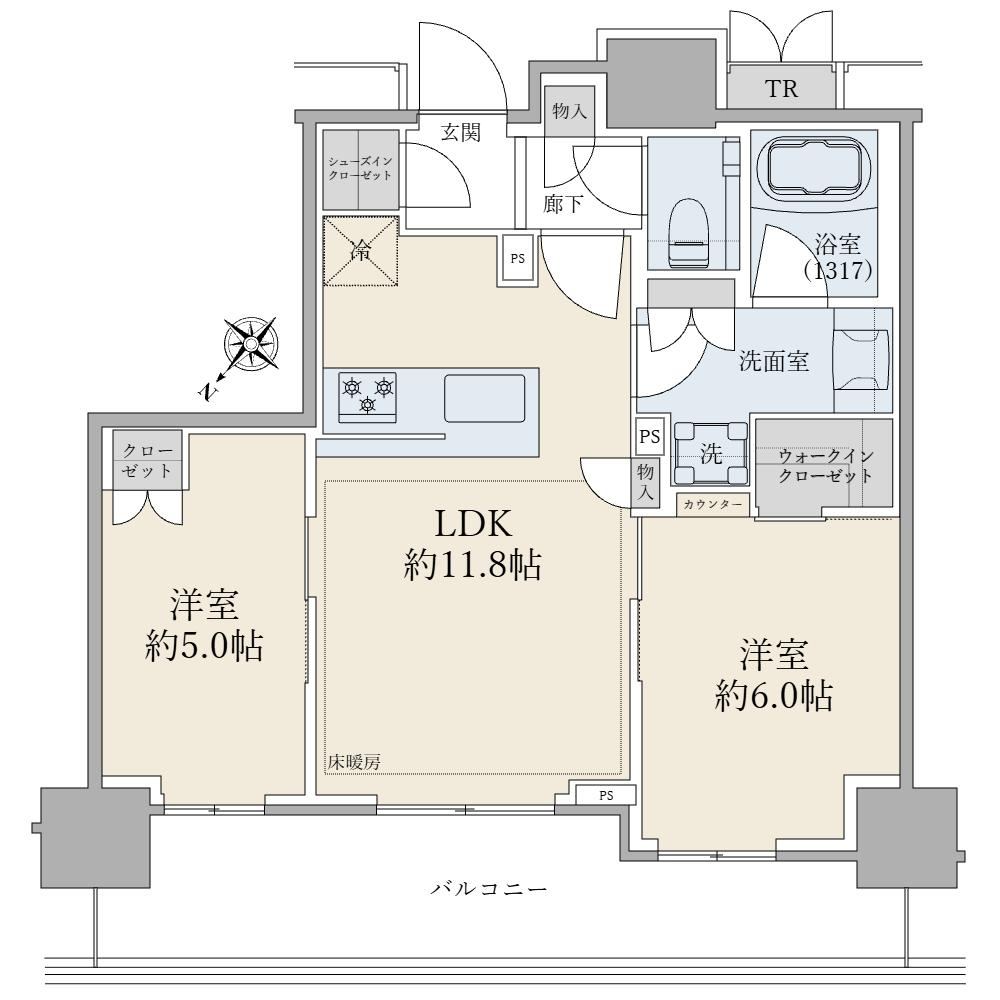 2LDK apartment in Koto Ward, Tokyo - Photo 1