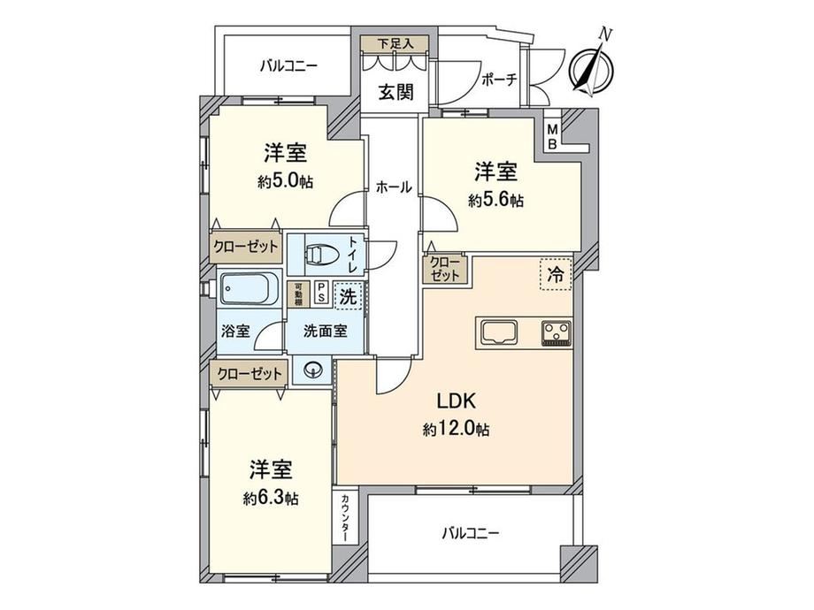 3LDK apartment in Yodogawa Ward, Osaka - Photo 1