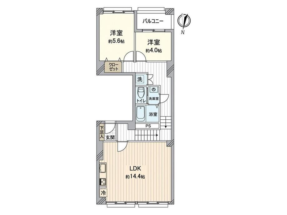 2LDK apartment in Kita Ward, Osaka - Photo 1