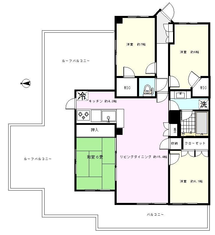 4LDK apartment in Asahi Ward, Yokohama, Kanagawa - Photo 1