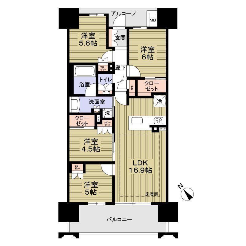 4LDK apartment in Anjo, Aichi - Photo 1