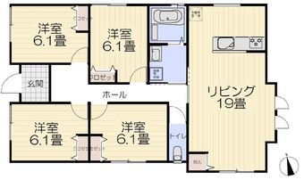 4LDK house in Okagaki, Onga District