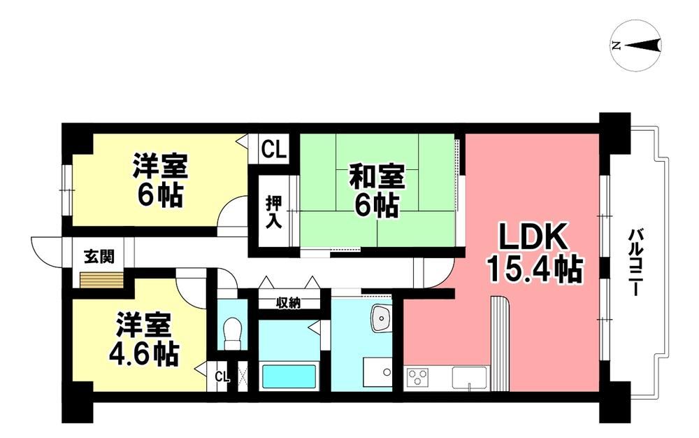3LDK apartment in Minato Ward, Nagoya, Aichi - Photo 1