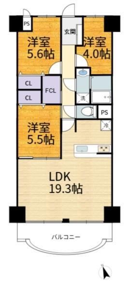 3LDK apartment in Takatsuki, Osaka - Photo 1