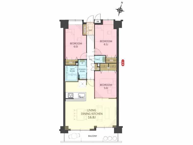 3LDK apartment in Kawagoe, Saitama - Photo 1