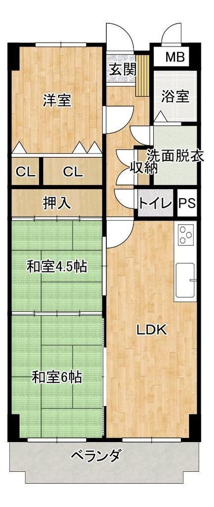 3LDK apartment in Yamaguchi, Yamaguchi - Photo 1