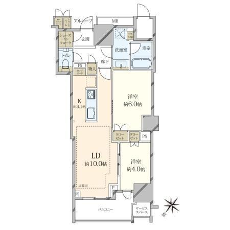 2LDK apartment in Chuo Ward, Tokyo - Photo 1