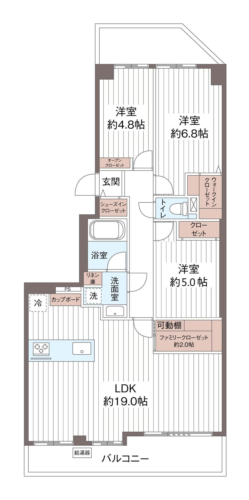 3LDK apartment in Takatsu Ward, Kawasaki, Kanagawa - Photo 1