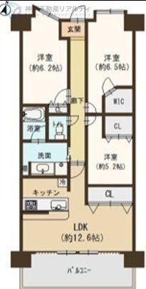 3LDK apartment in Nishinomiya, Hyogo - Photo 1
