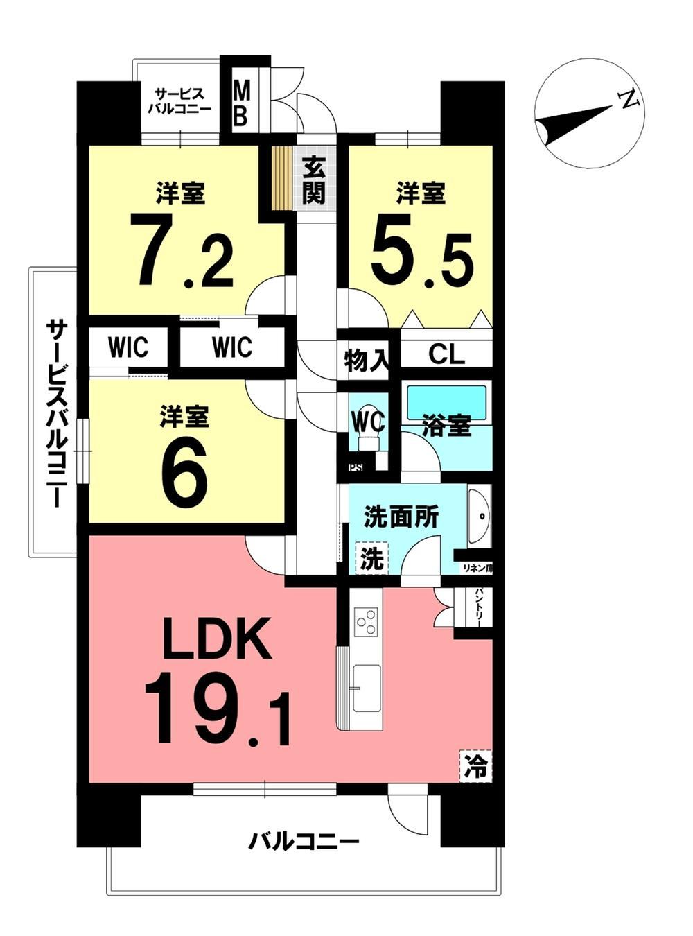 3LDK apartment in Okazaki, Aichi - Photo 1