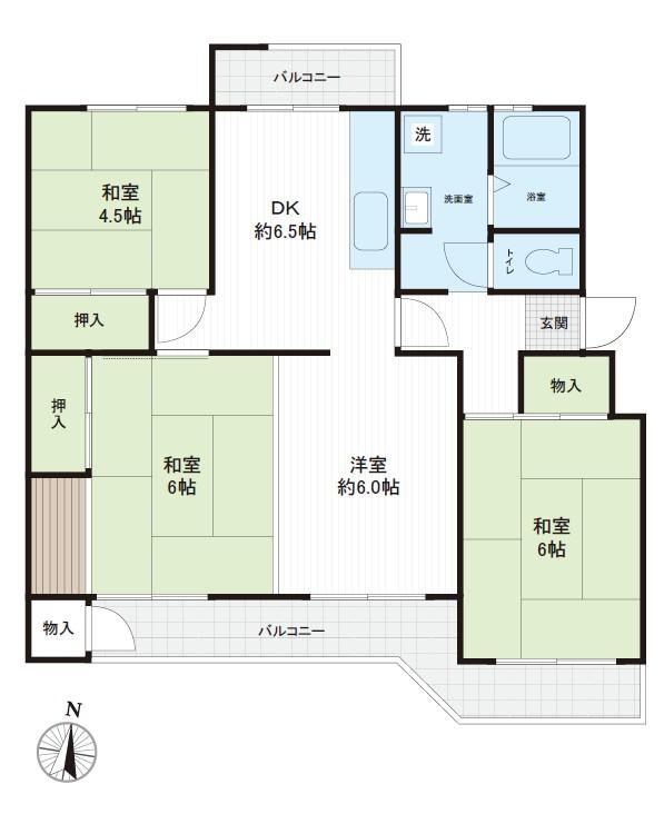 4DK apartment in Kashihara, Nara - Photo 1