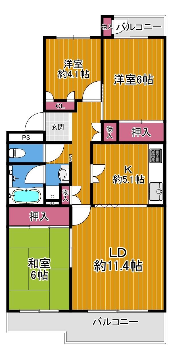 3LDK apartment in Daito, Osaka - Photo 1