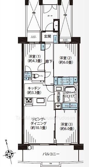 3LDK apartment in Shinagawa Ward, Tokyo - Photo 1