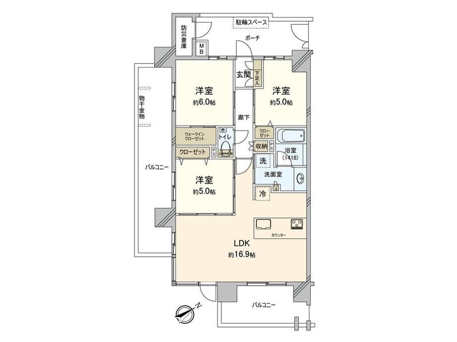 3LDK apartment in Chuo Ward, Sagamihara, Kanagawa - Photo 1