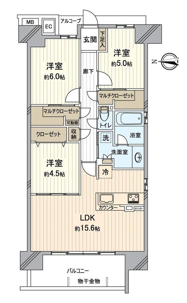 3LDK apartment in Kita Ward, Sakai, Osaka - Photo 1