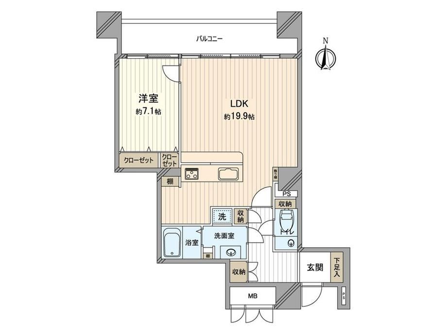 1LDK apartment in Kita Ward, Osaka - Photo 1