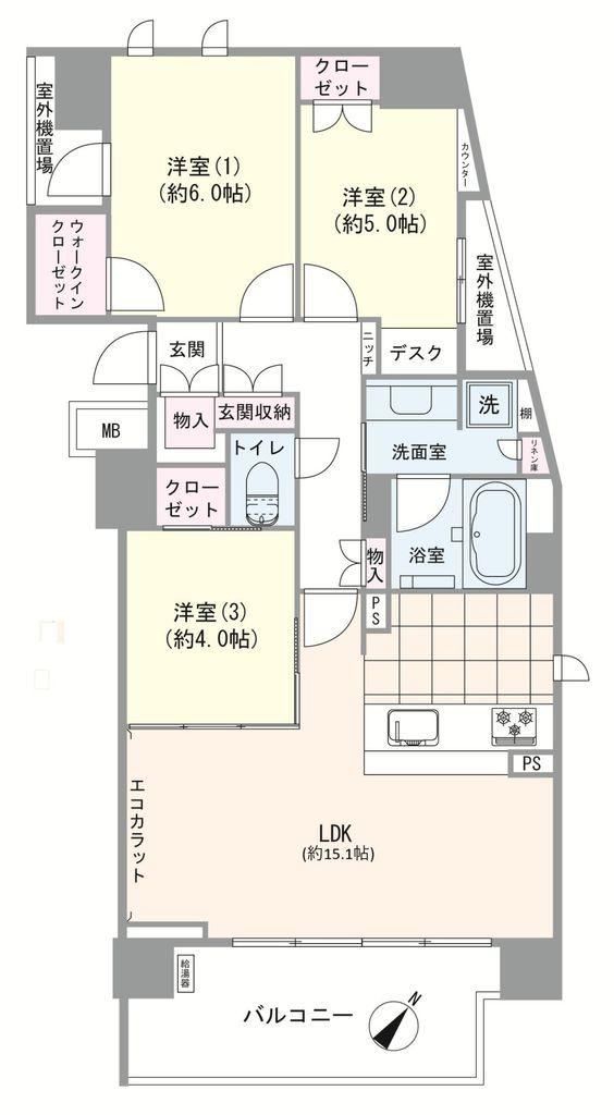 3LDK apartment in Koto Ward, Tokyo - Photo 1